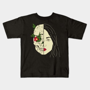 skull girl Kids T-Shirt